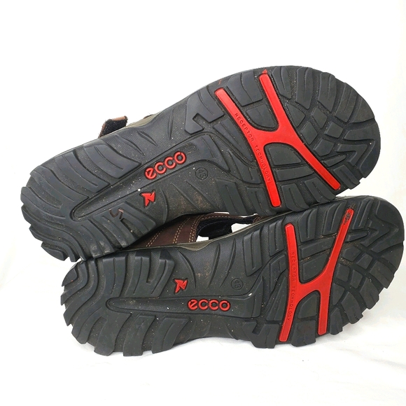 27) ECCO Hiking Sandals Anatomical Wave Footbed Sz. 43 US 10 - Picture 5 of 6
